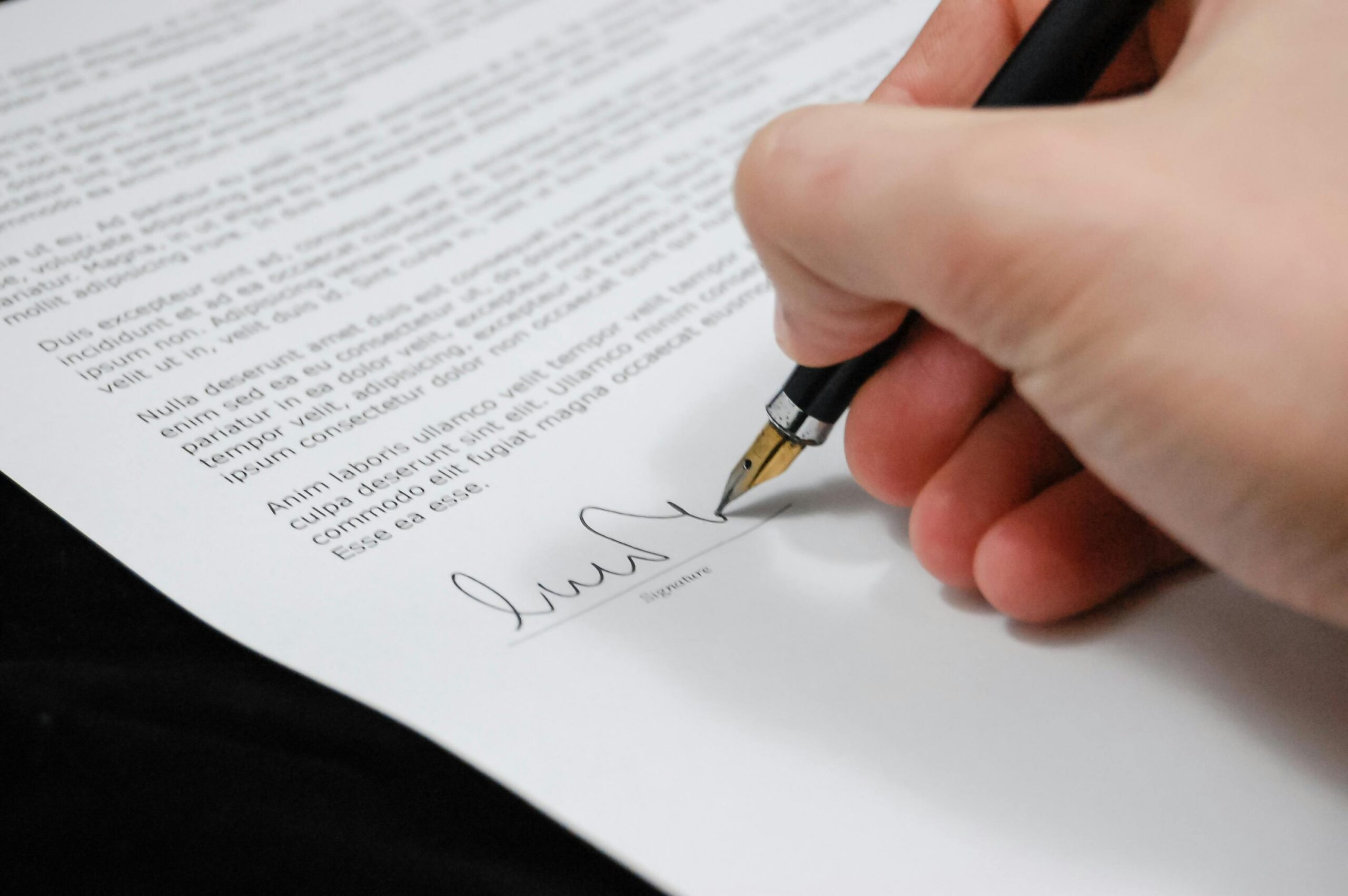 Legal documents for fractional ownership real estate investment with contract signing